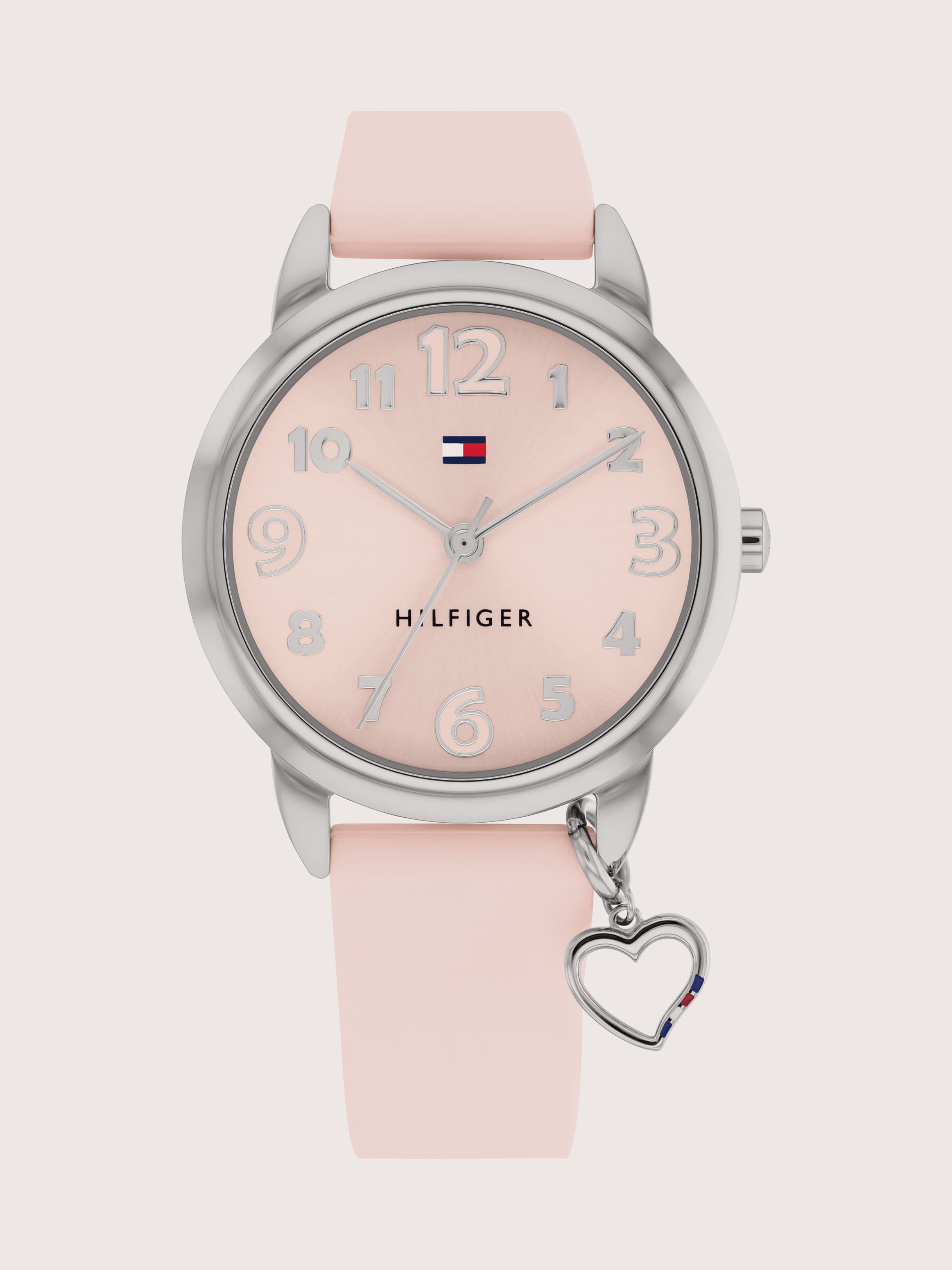 Quartz Analog Watch with Charm