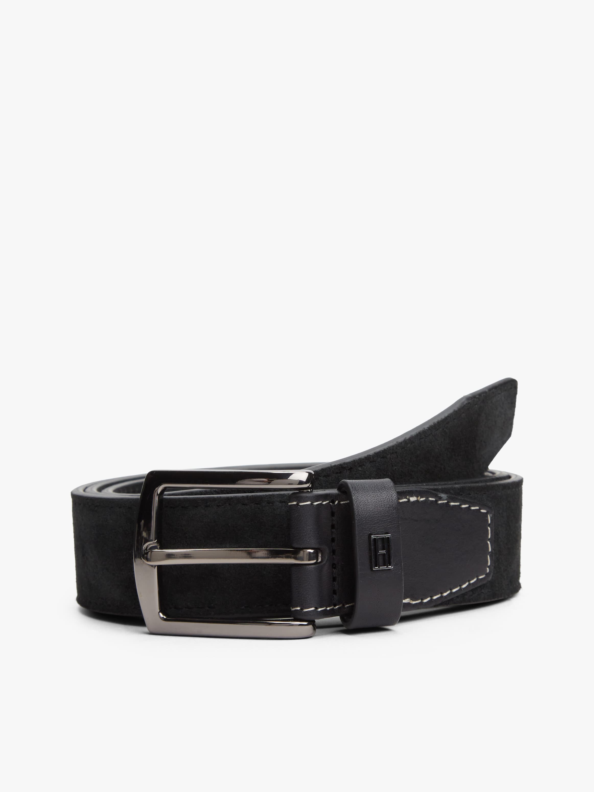 Denton Flag Plaque Suede Belt