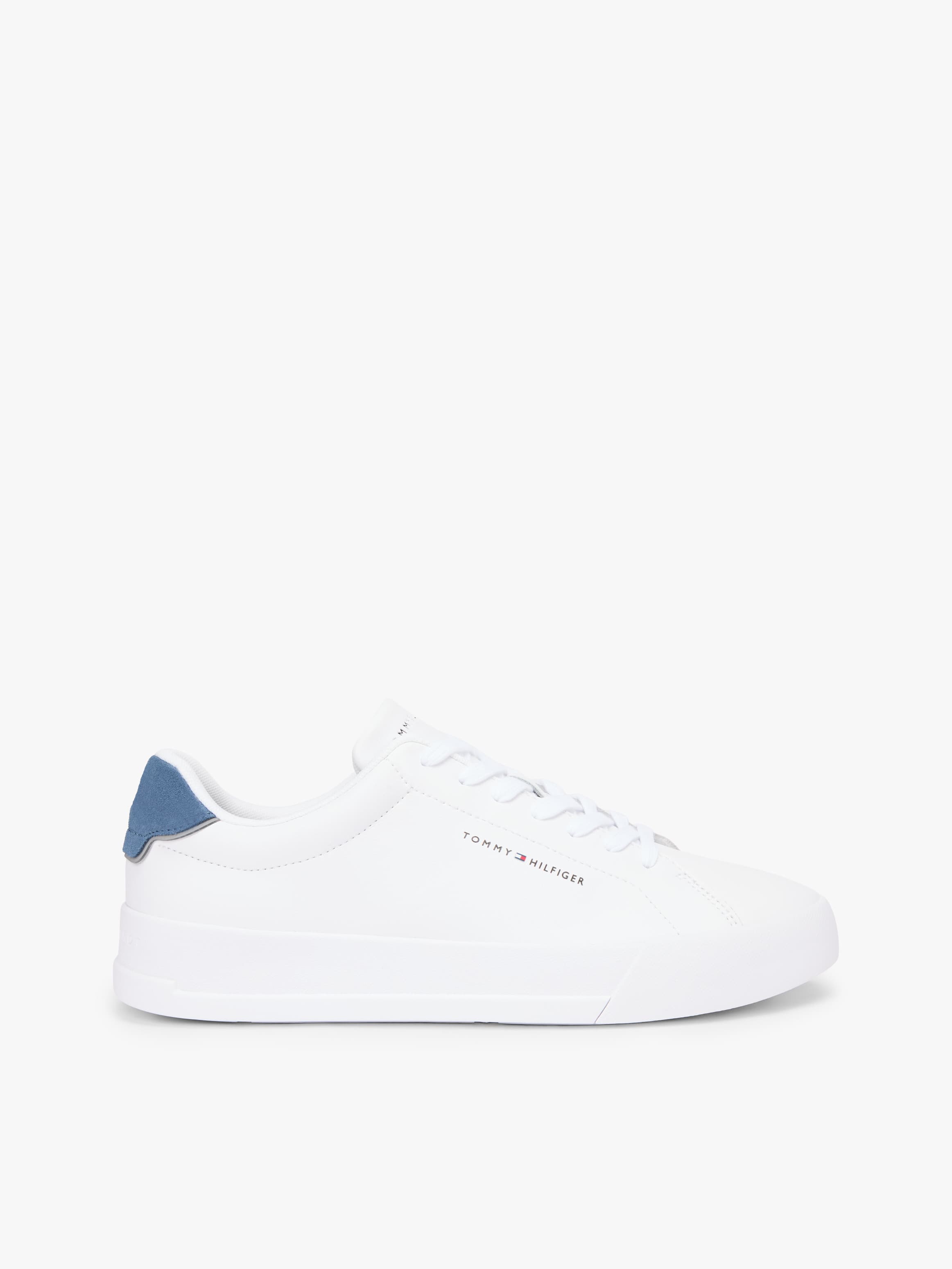 Logo Court Trainers with Leather