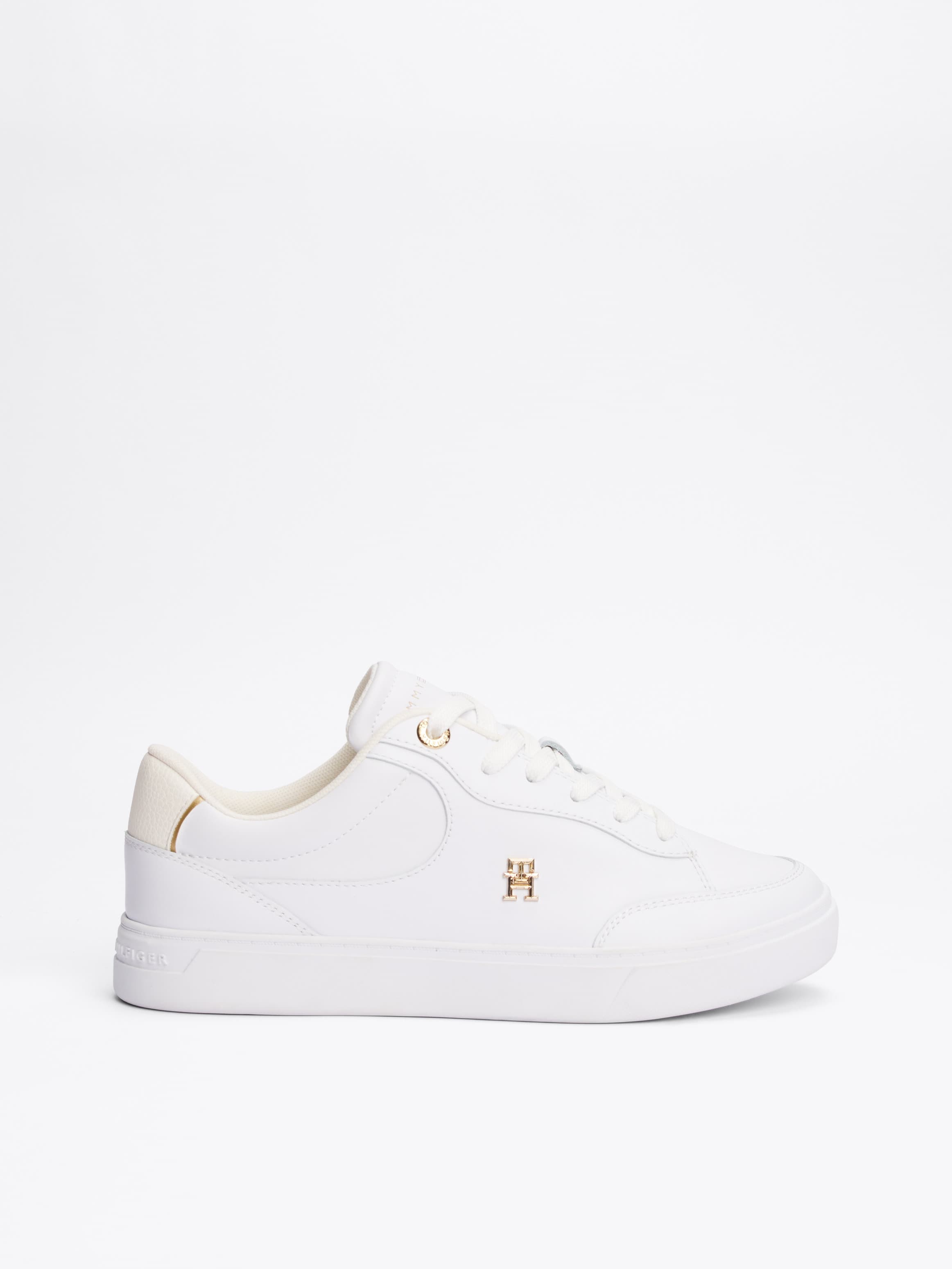 TH Monogram Leather Court Trainers