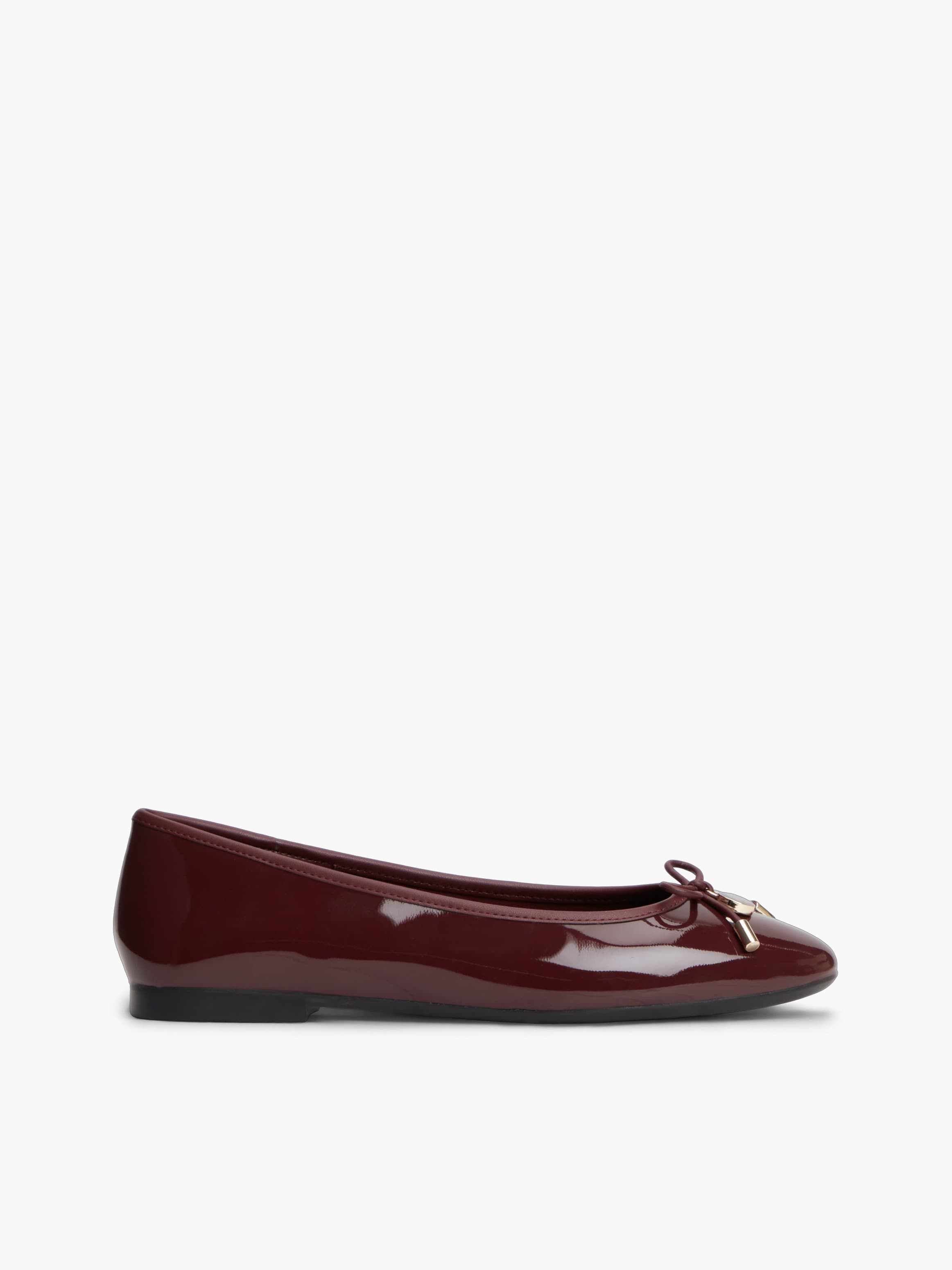 Patent Leather Padlock Charm Ballerinas