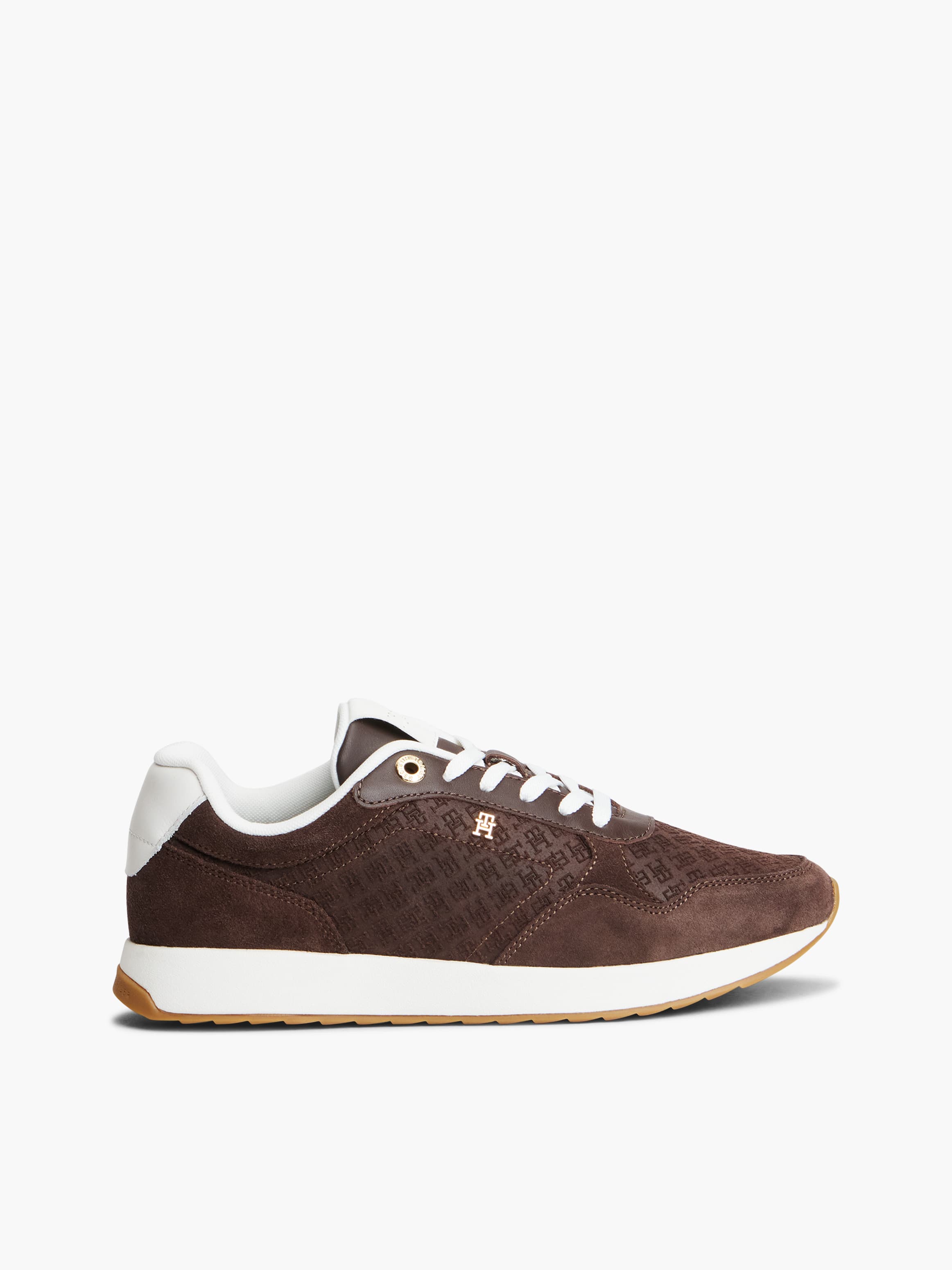 TH Monogram Plaque Suede Trainers
