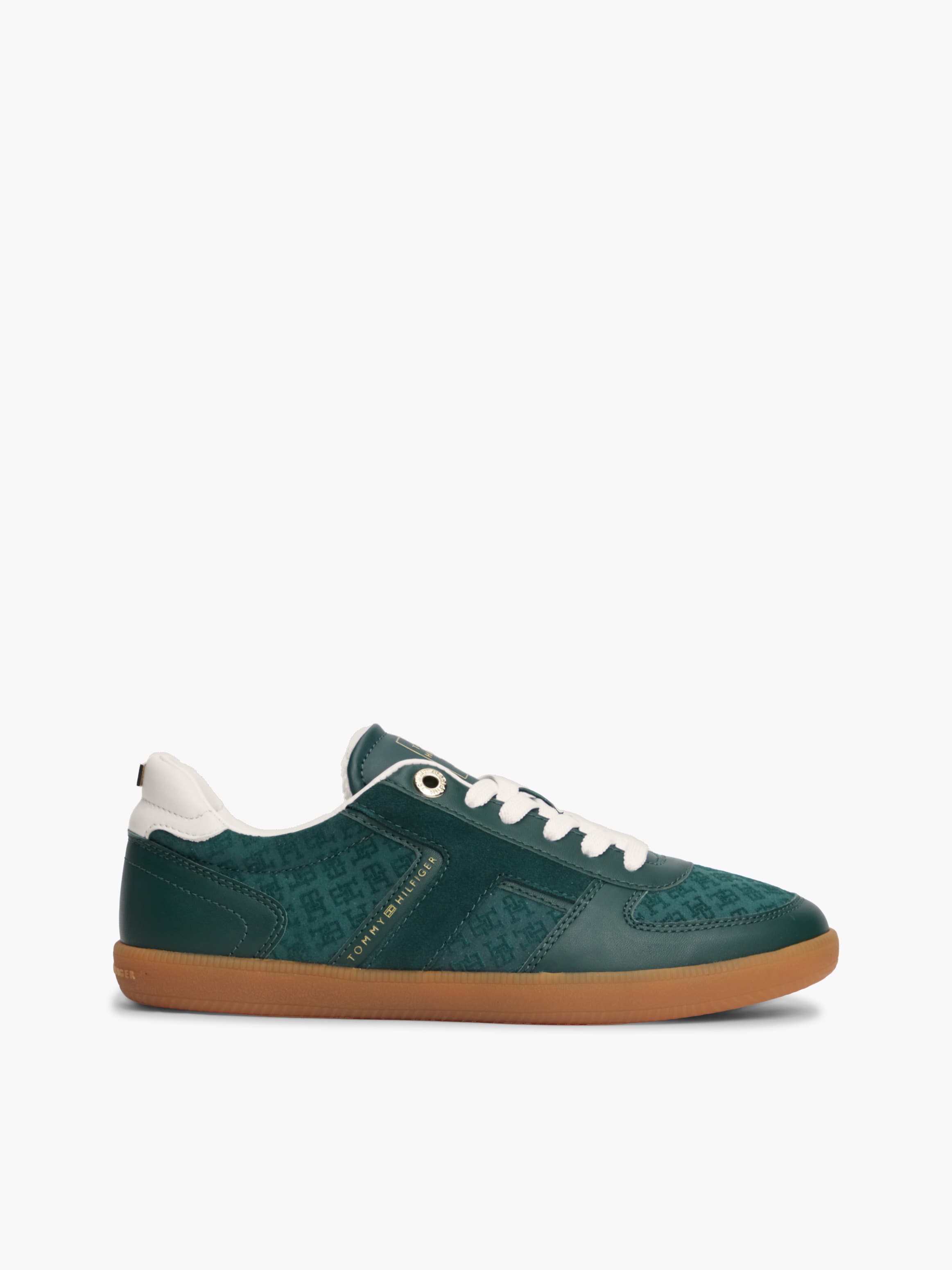 Embossed TH Monogram Leather Trainers