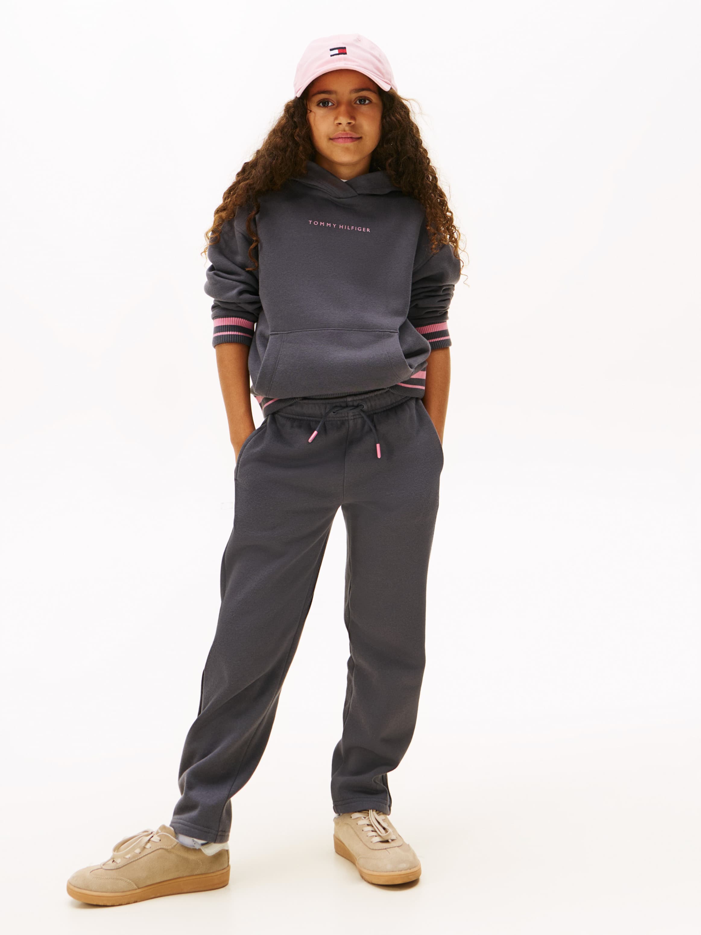 Brushed Fleece Textured Logo Joggers