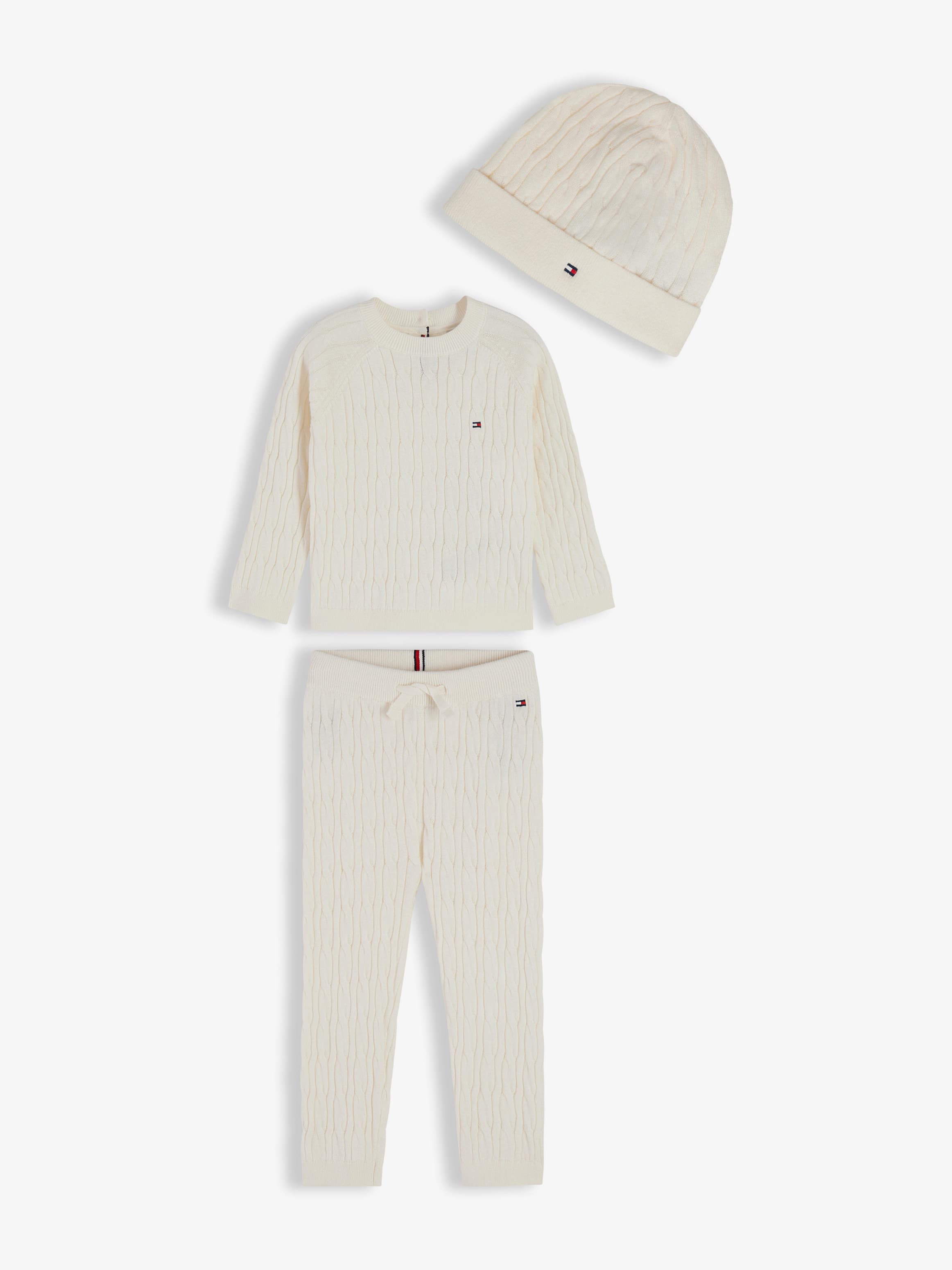 Cable Knit Three-Piece Outfit Gift Box