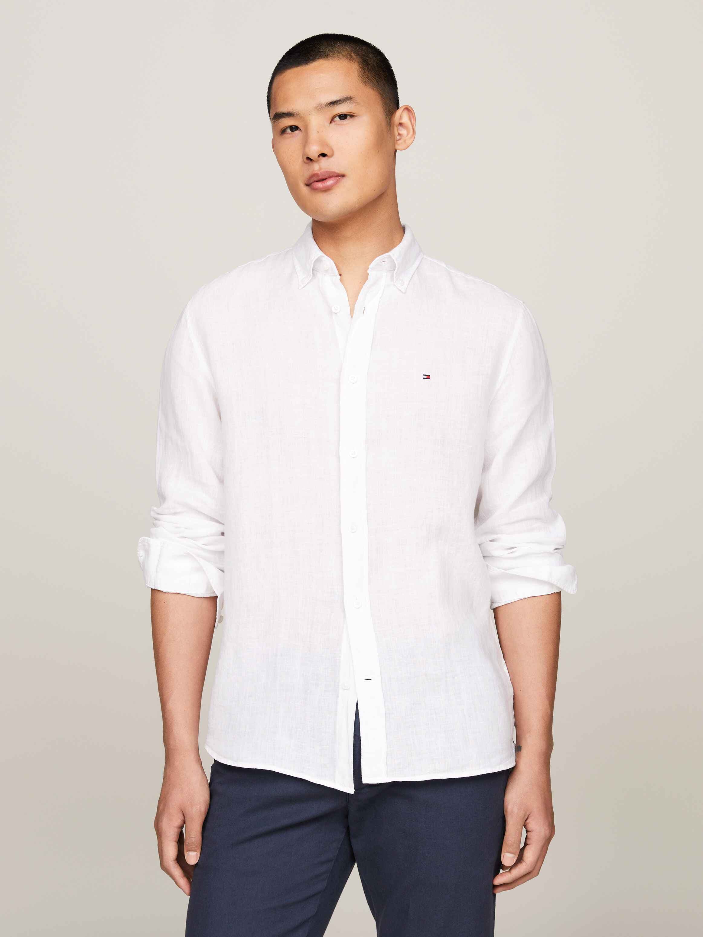 Pigment Dyed Linen Regular Fit Shirt