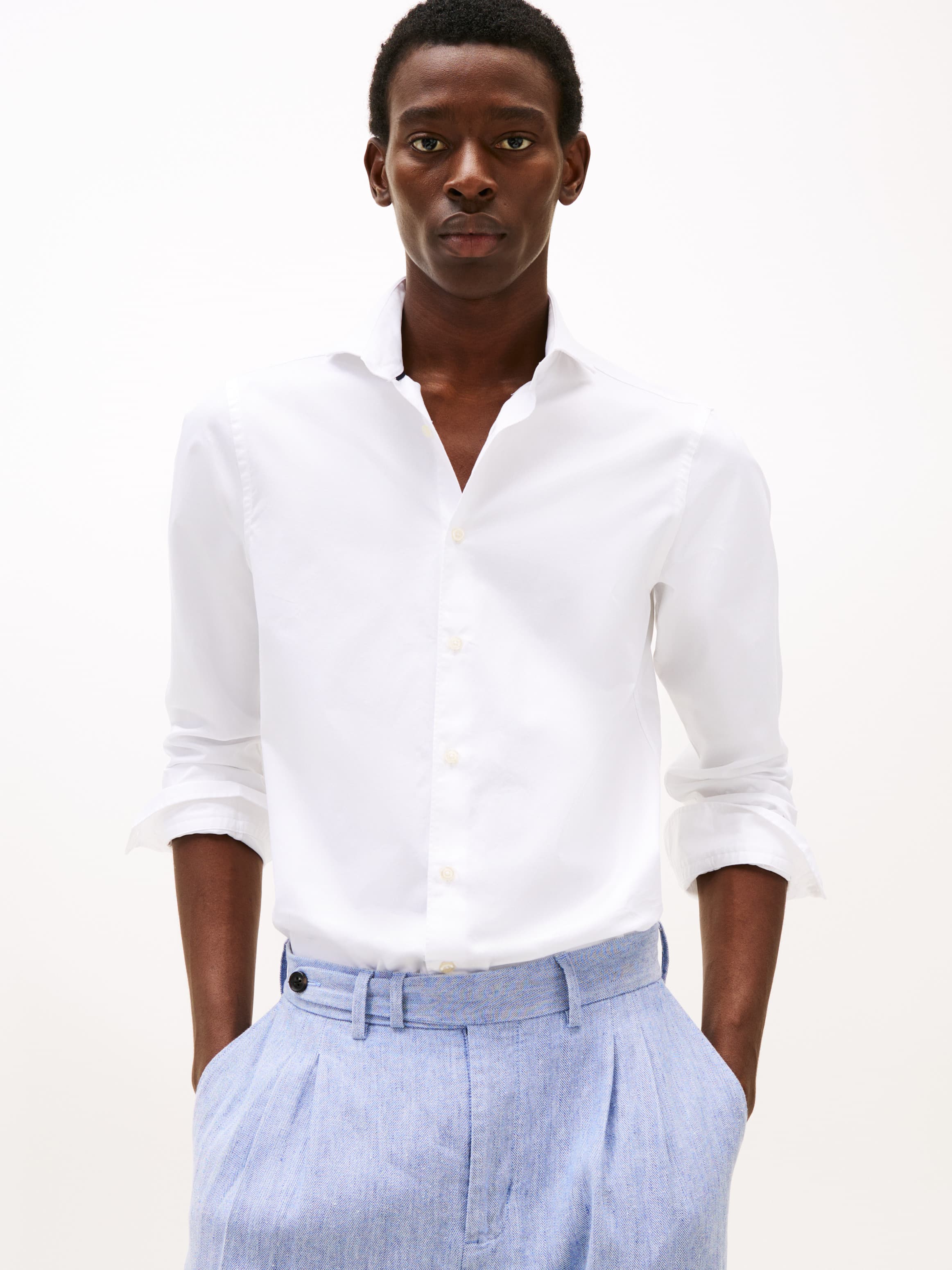 Smart Casual Slim Fit Twill Shirt