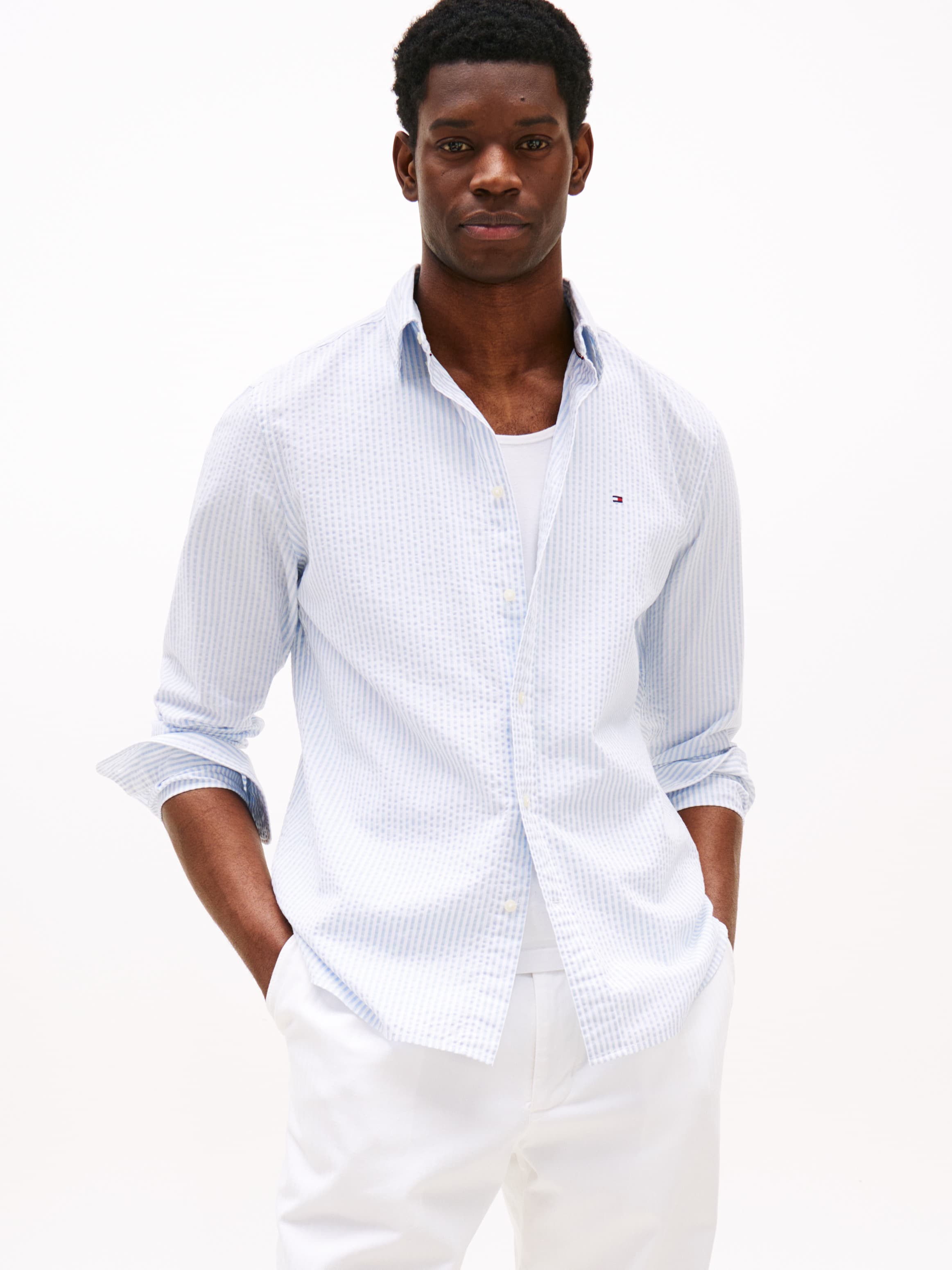 Regular Fit Seersucker Shirt