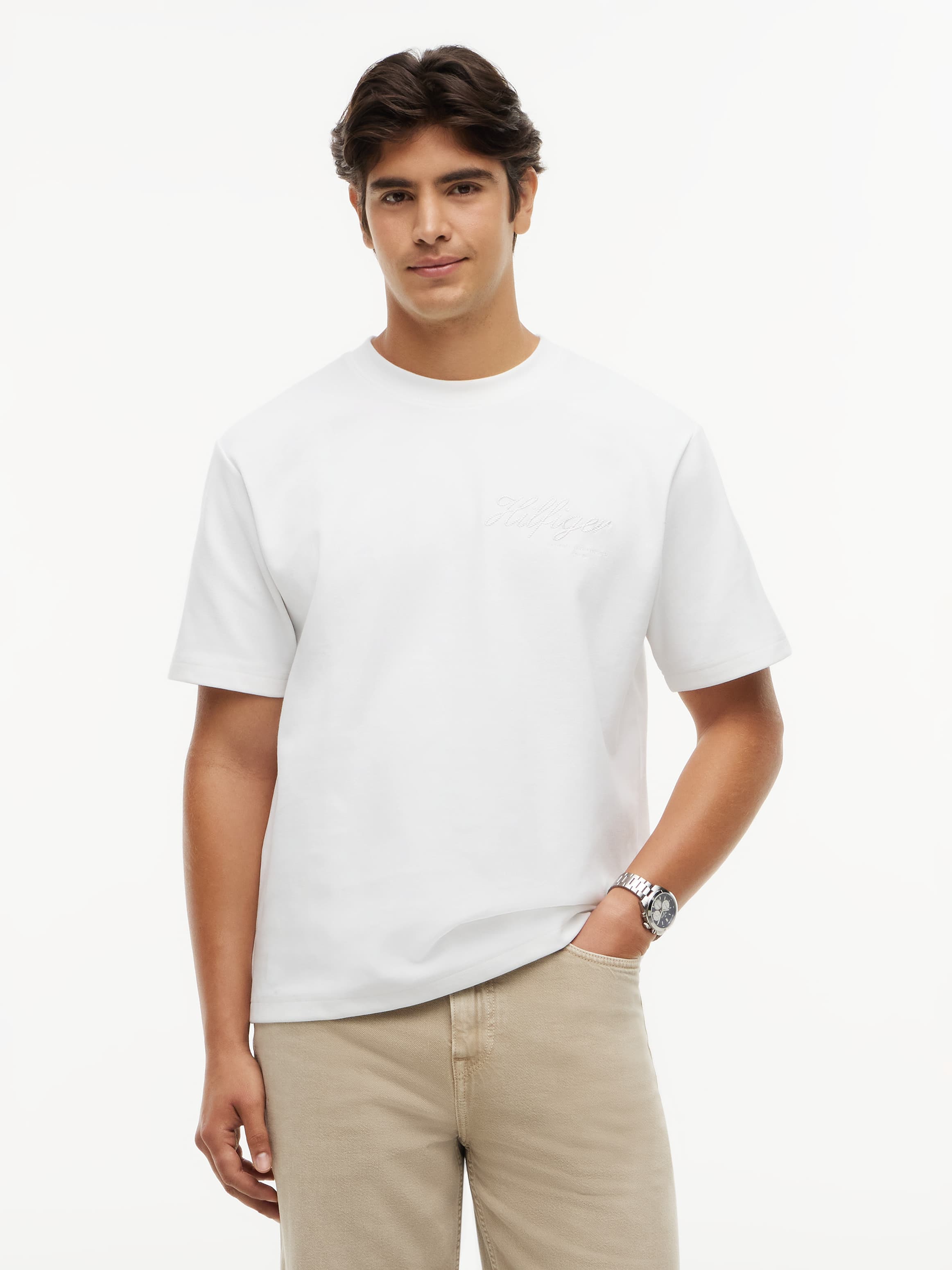 Jacquard Rope Logo Relaxed T-Shirt
