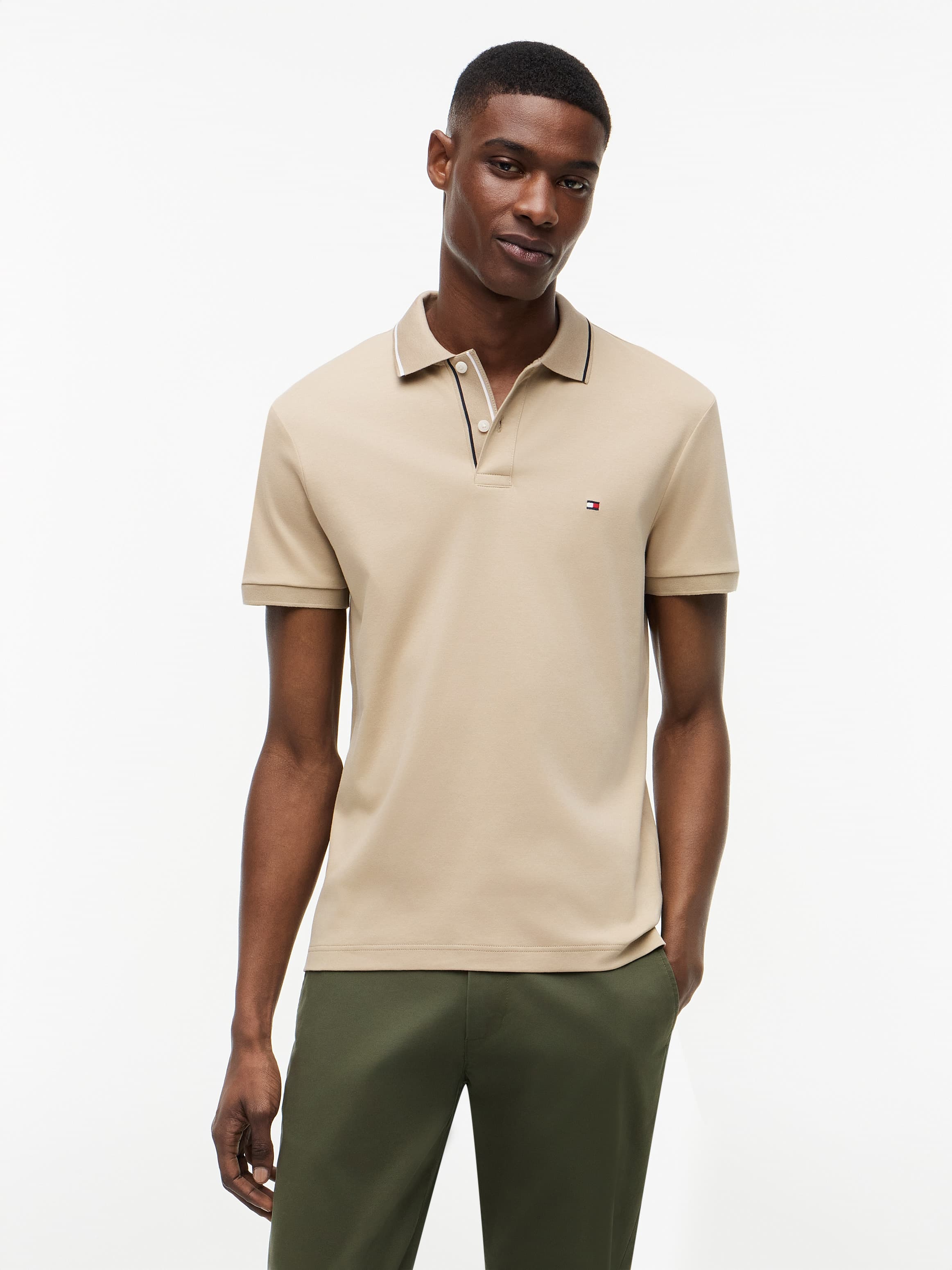 Slim Fit Fluid Cotton Polo Shirt