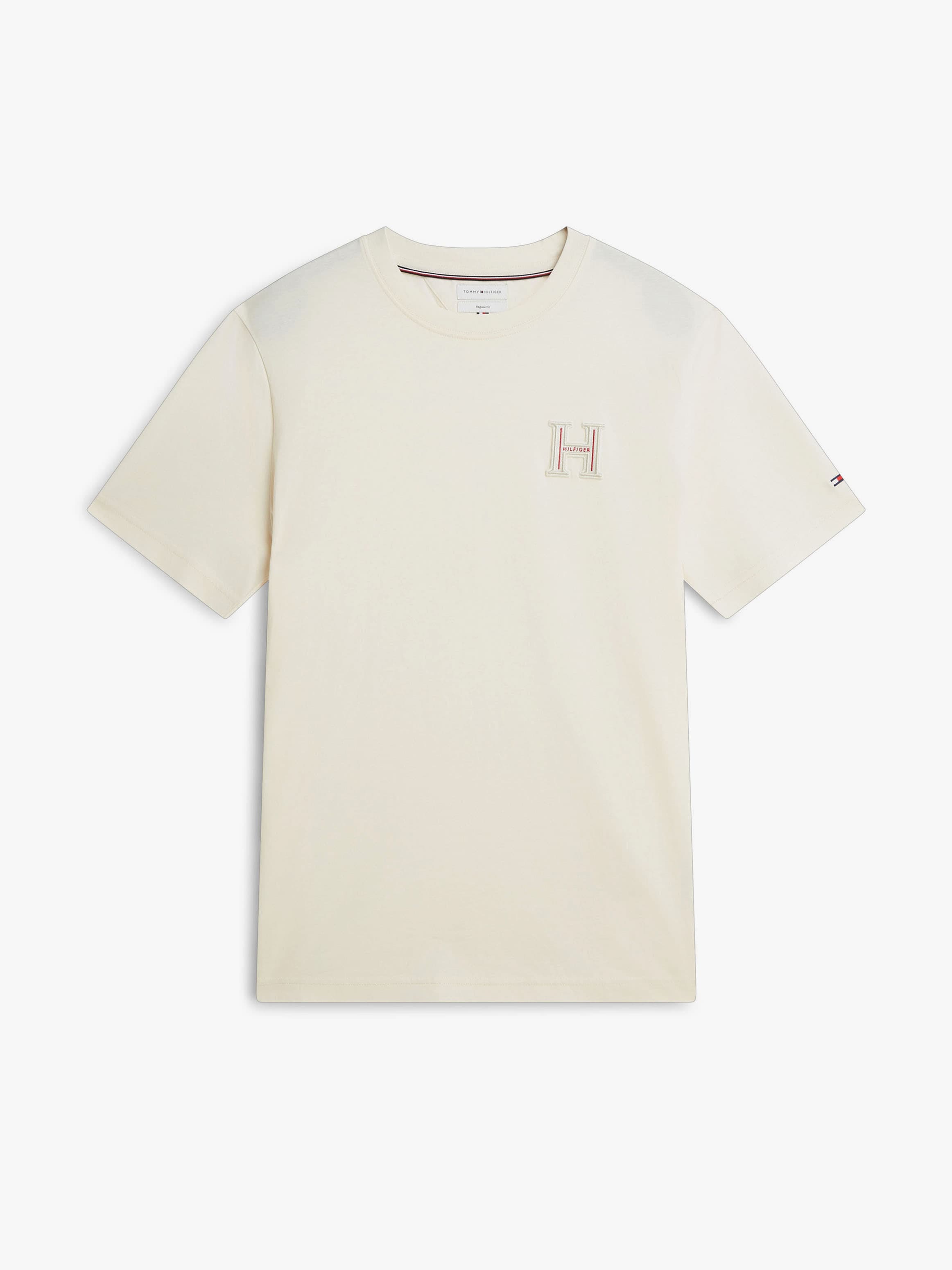 Varsity Logo Embroidery Crew Neck T-Shirt