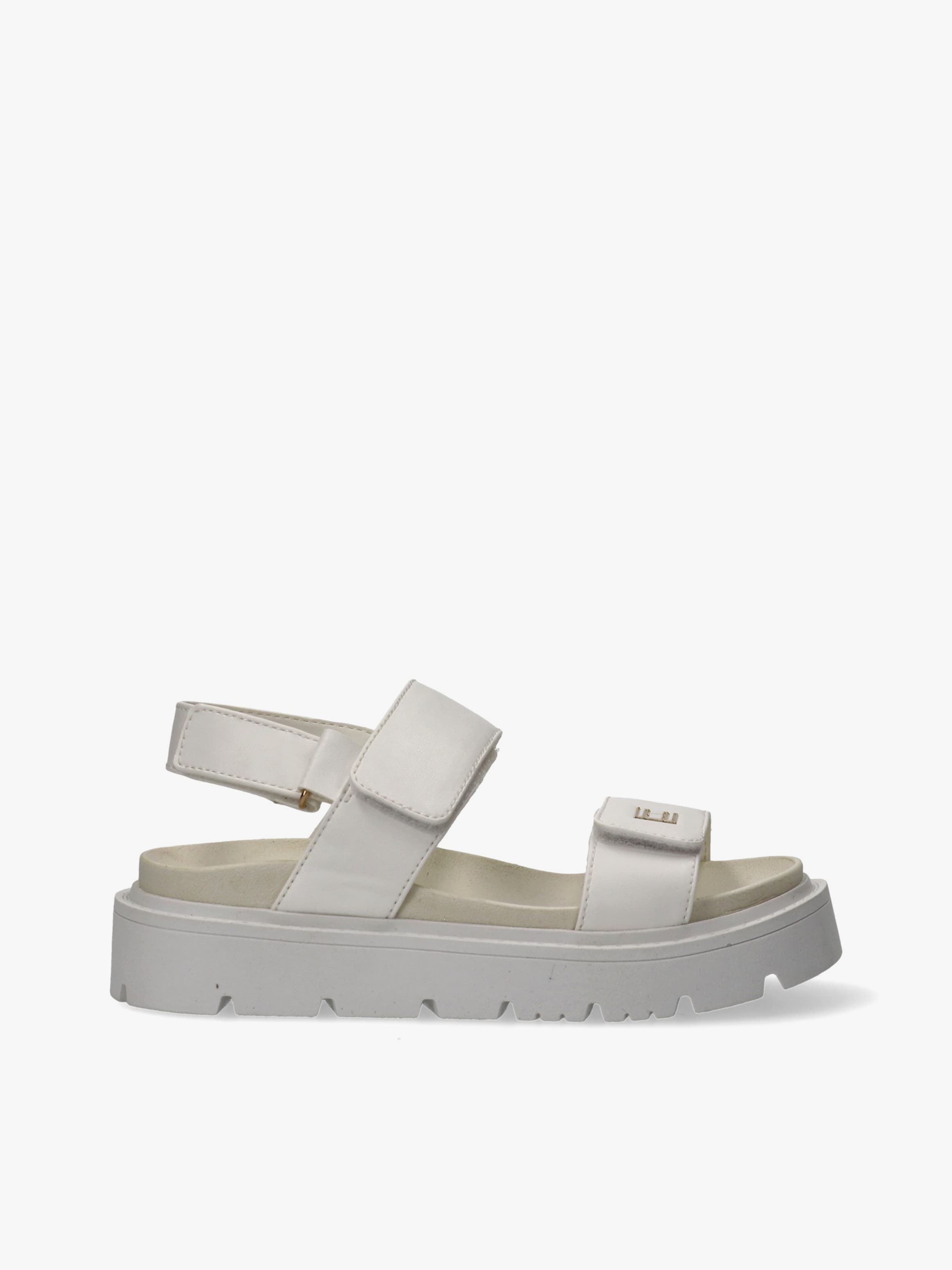 Girls Platform Sandals Claire with Velcro Strap Milk