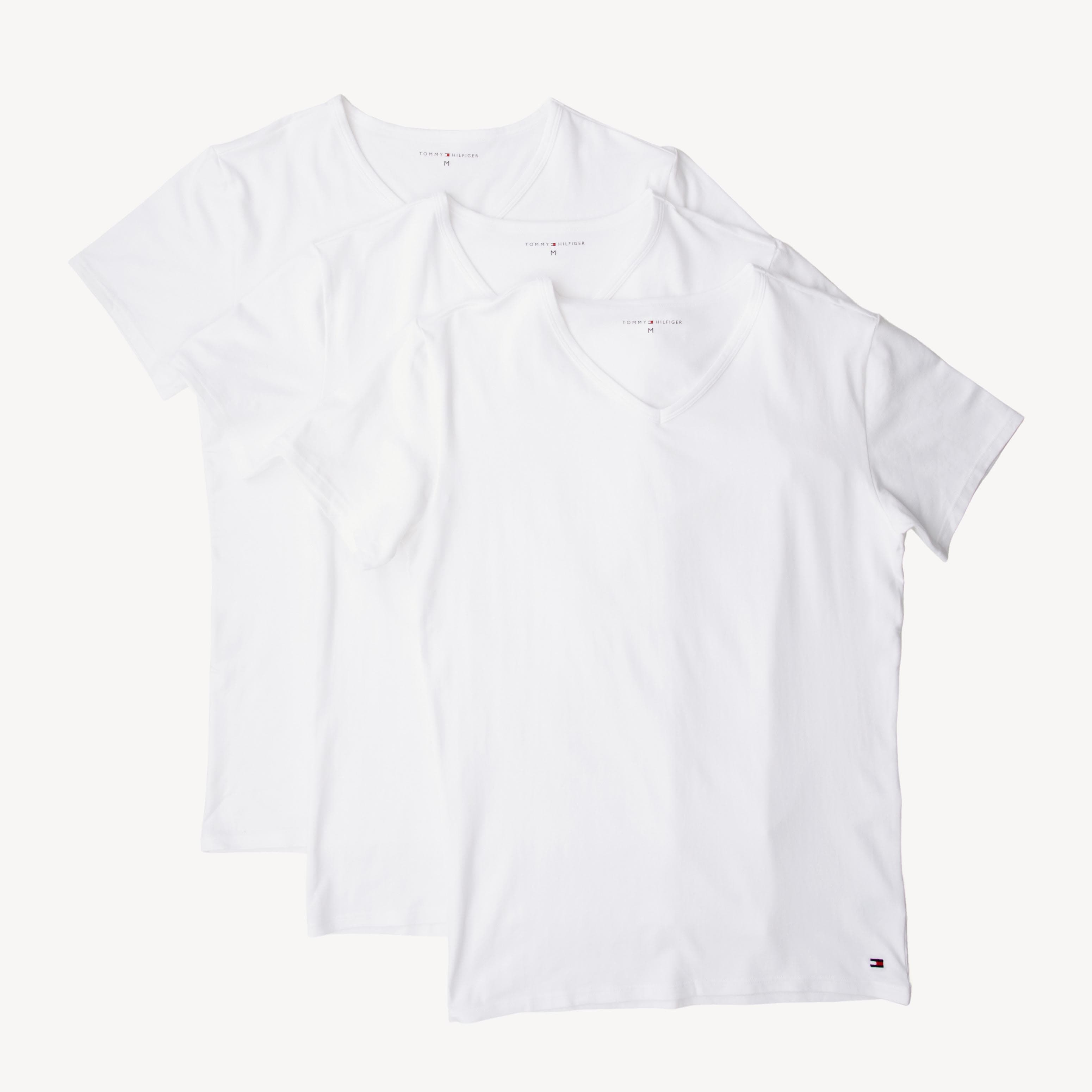 3 Pack V-Neck Cotton T-Shirts