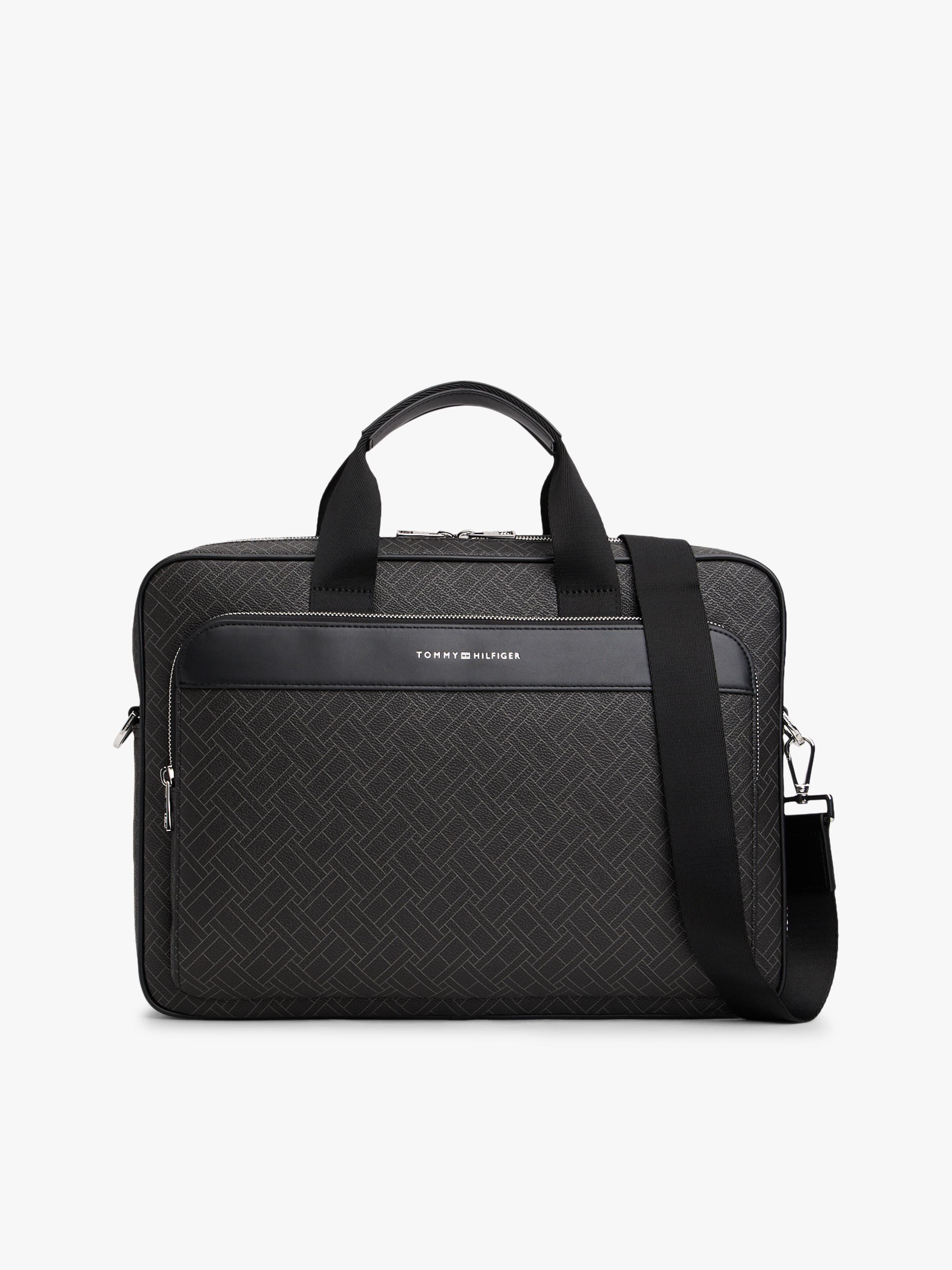 Hilfiger Flag Mixed Texture Laptop Bag
