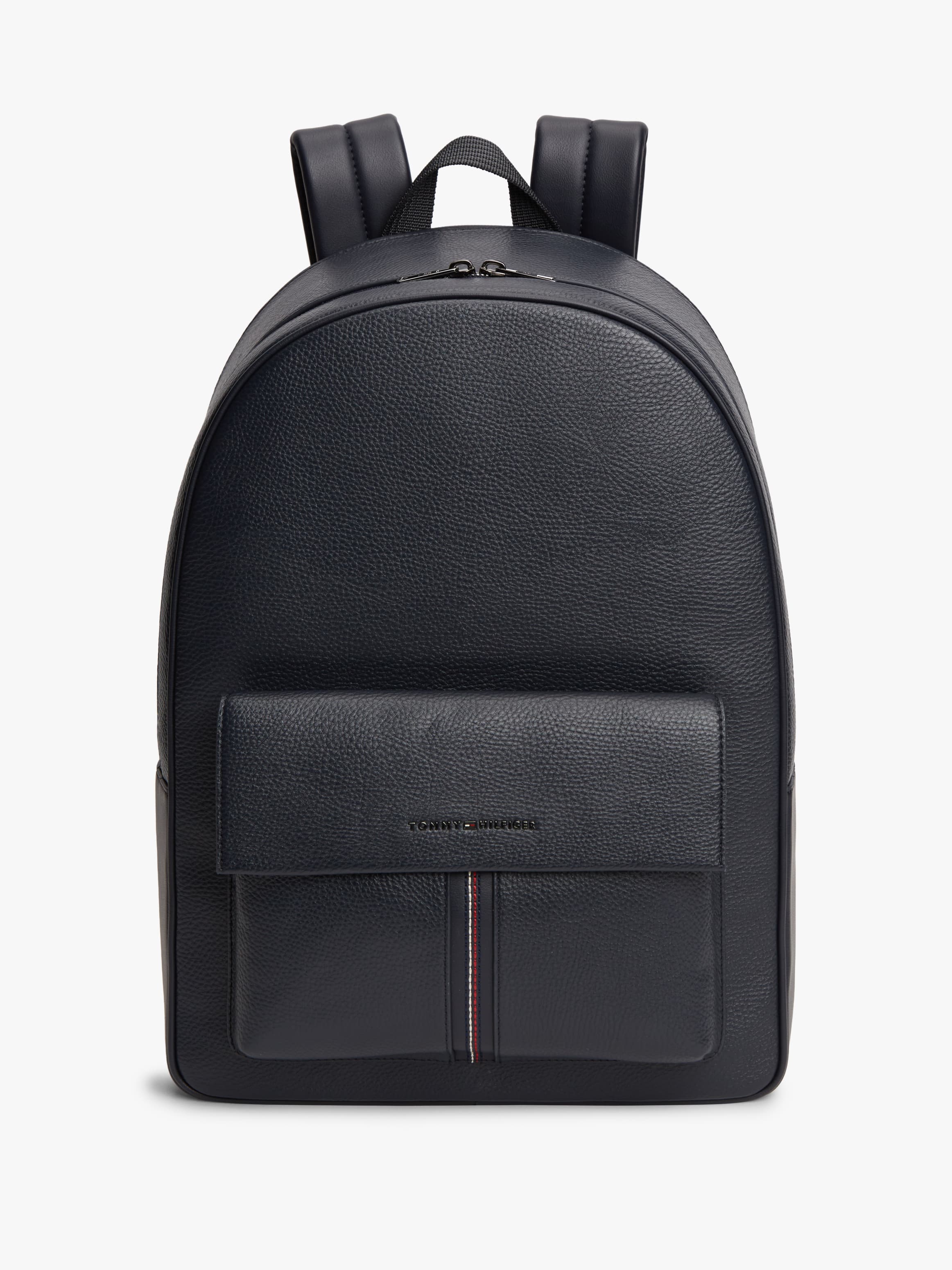 Flap Pocket Pebble Grain Dome Backpack