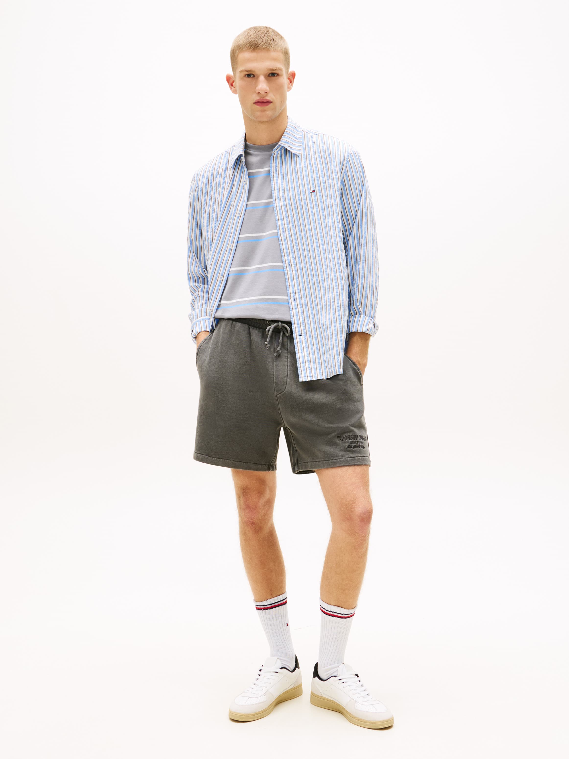 Classic Tonal Embroidery Terry Sweat Shorts
