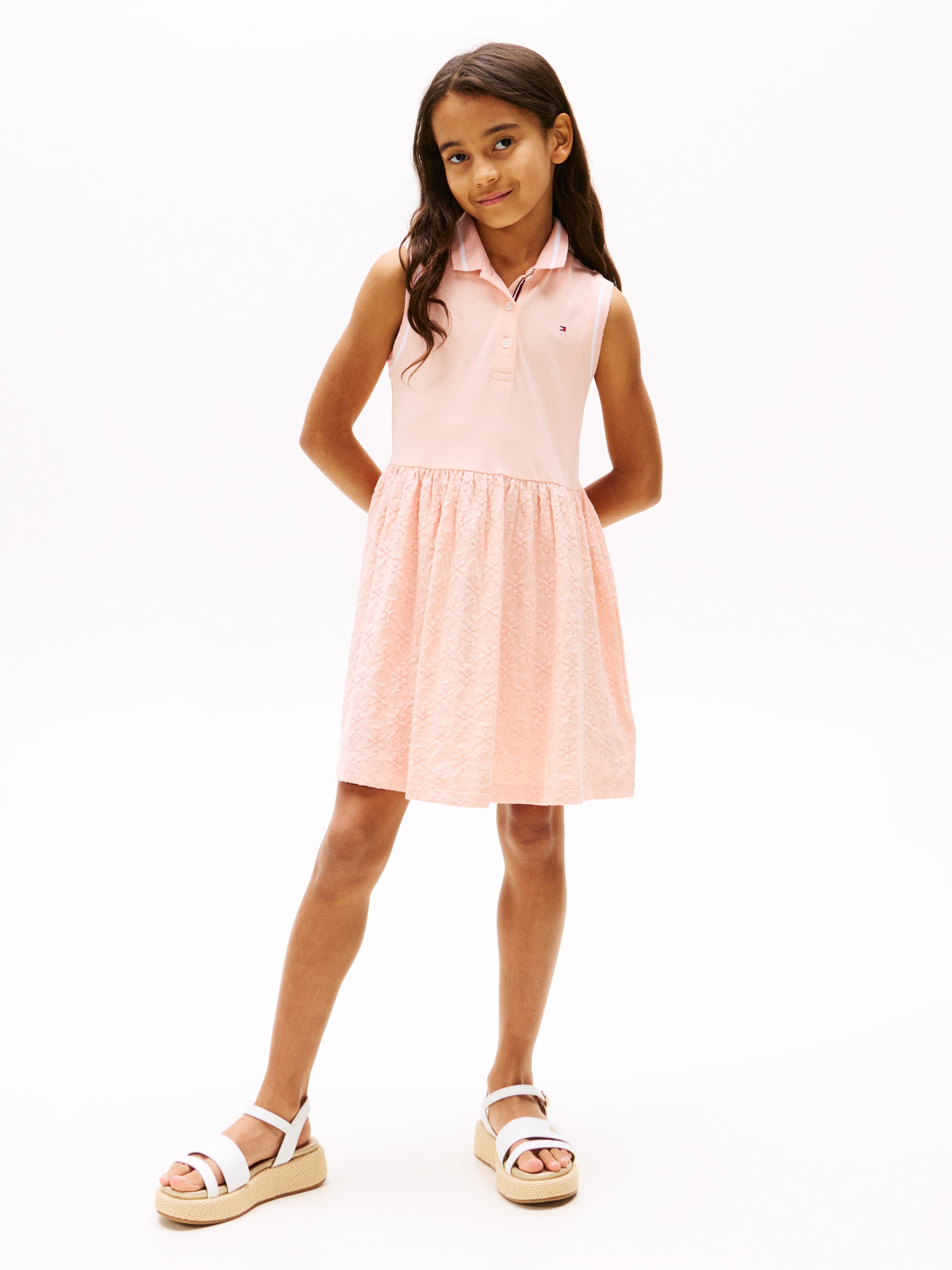 Broderie Anglaise Polo Dress