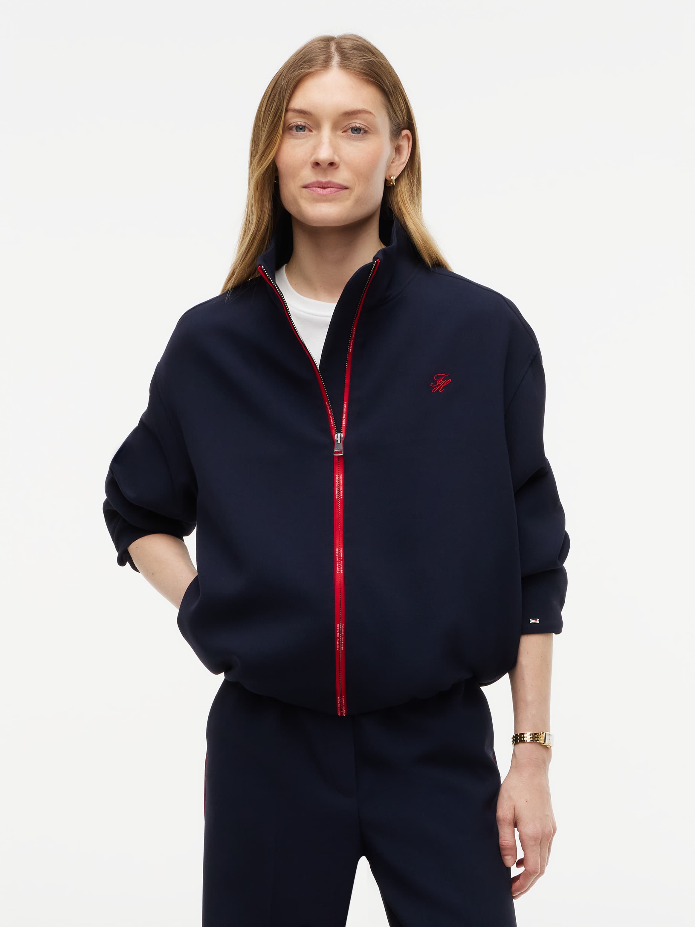 Lightweight Relaxed Zip-Thru Bomber Jacket